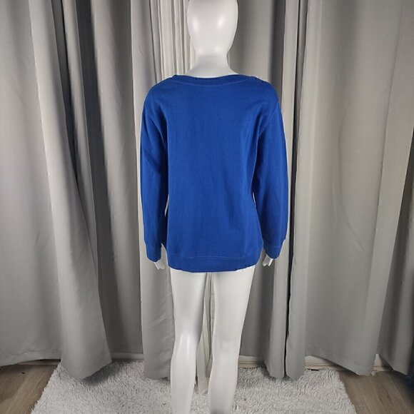 Holiday Time "Let It Snow" Snowman Snowflakes Ugly Christmas Sweater Size M - Picture 3 of 12